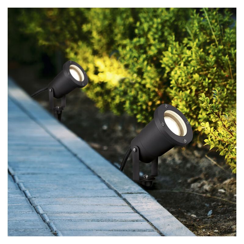 Anthracite garden spike light modern, Tau, IP65 Anthracite garden spike light modern, Tau, IP65