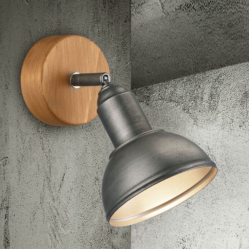 Nickel wall spotlight vintage, Amarey