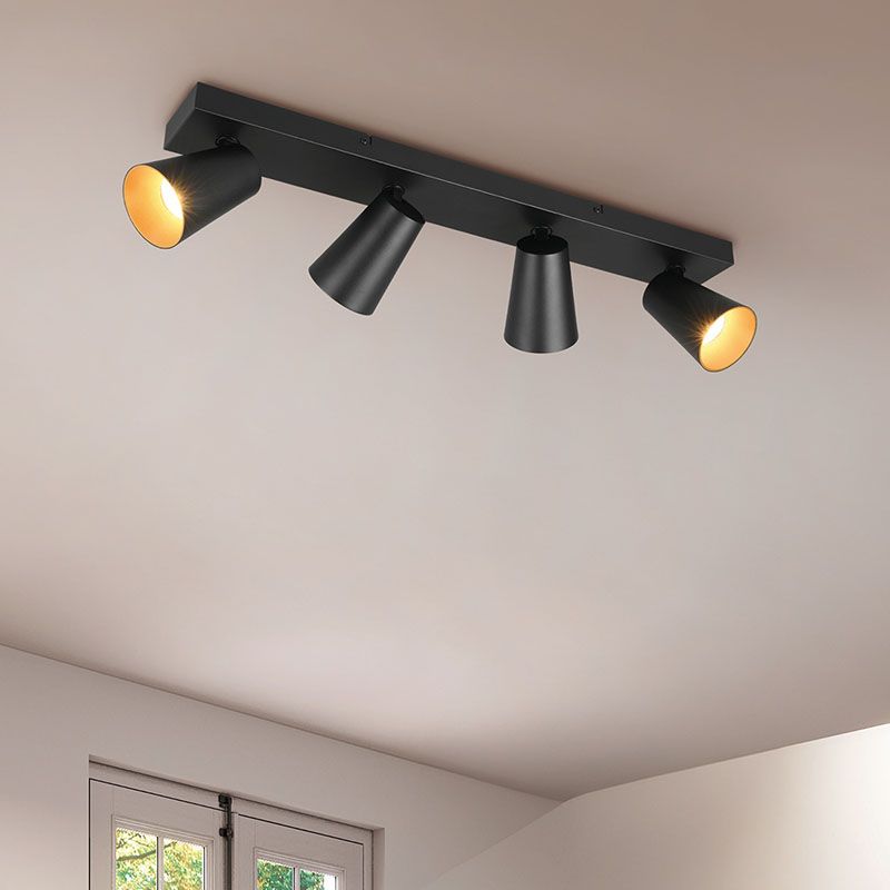 Black ceiling spotlight modern, Rawien