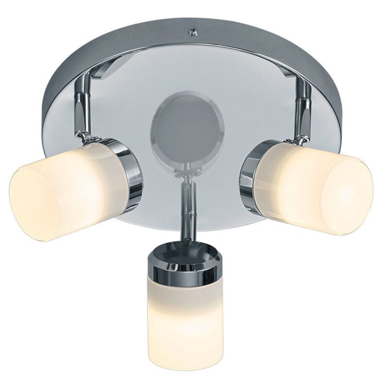 Chrome bathroom ceiling spotlight modern, Nelis, IP44