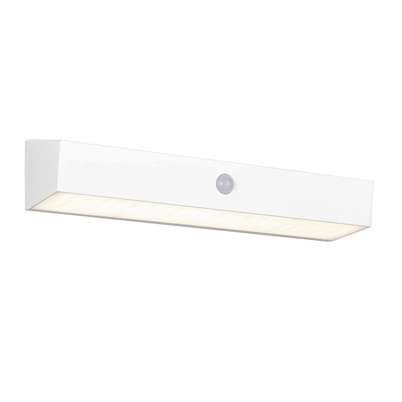 White solar outdoor wall light modern, Ravindra, 6W, 4000K LED, IP44