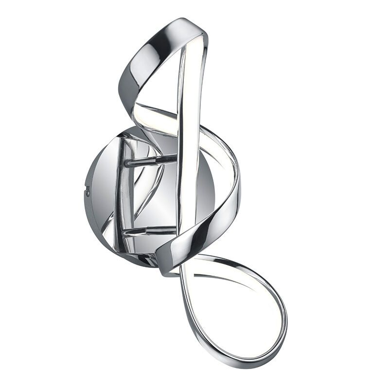 Chrome wall light design, Renso, 18W, 4000K LED, 3-step dimmable