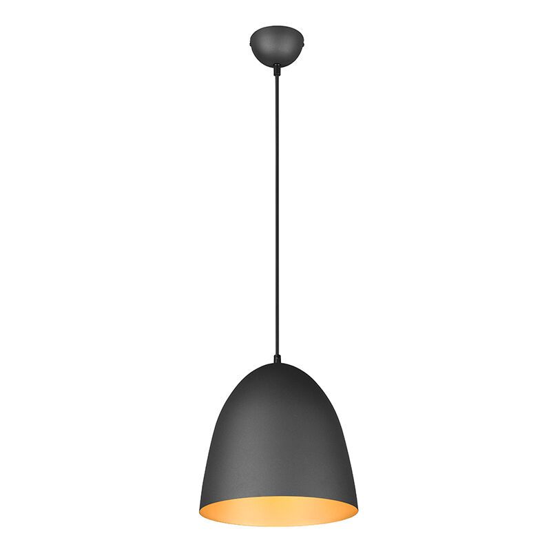 Black dome pendant light modern, Ingmar