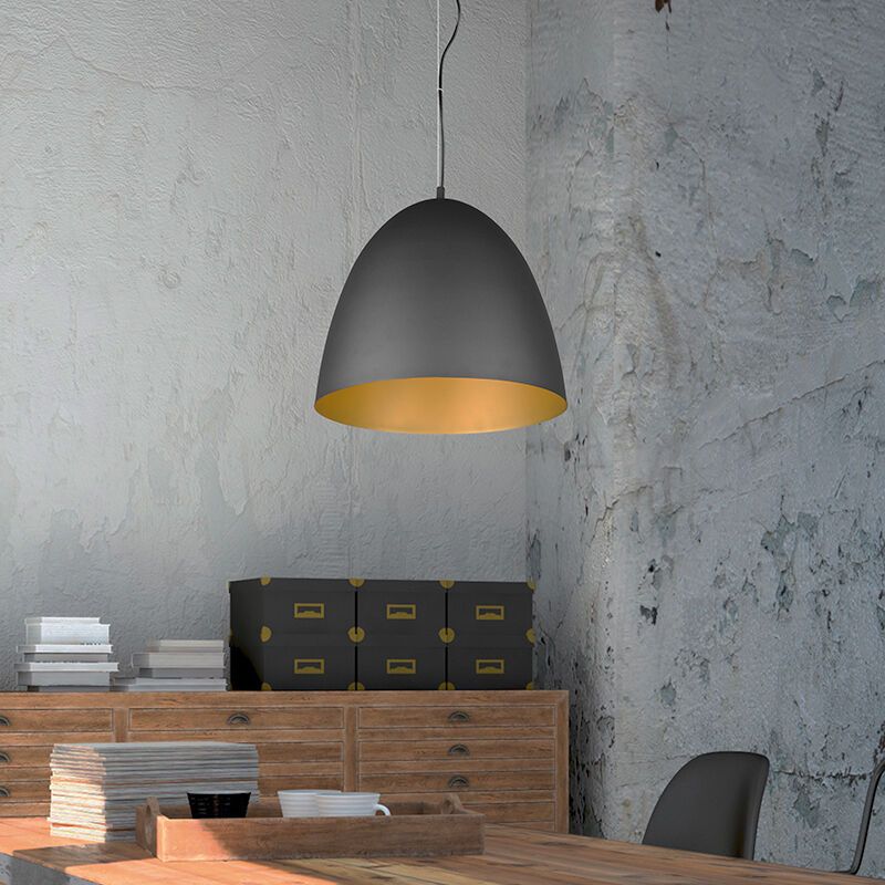 Black dome pendant light modern, Ingmar