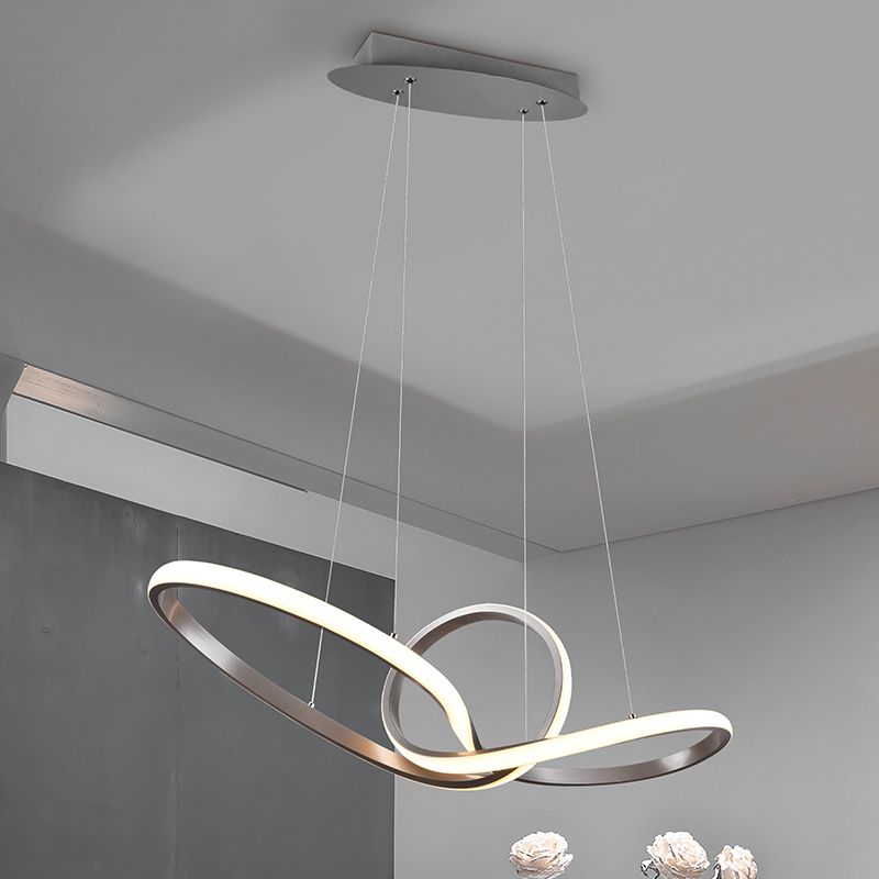 Nickel pendant light modern, Jonny, 28W, 3000K LED