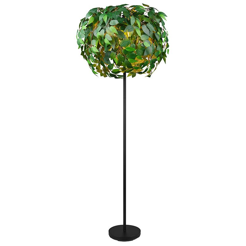 Green floor lamp design, Urwa, with switch