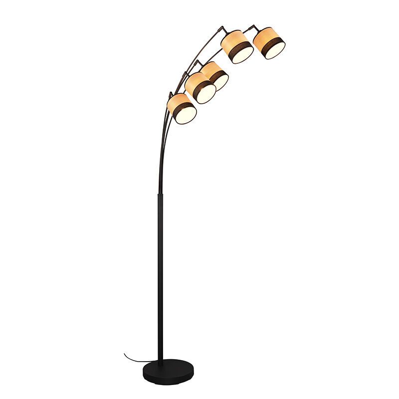 Wooden floor lamp modern, Ying, with switch