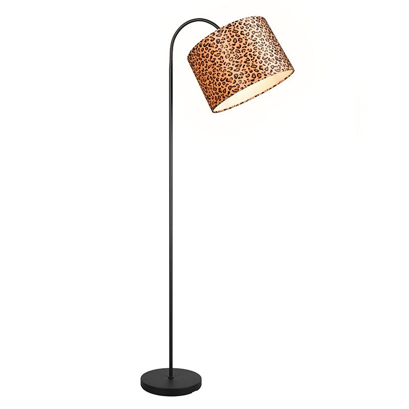 Brown floor lamp modern, Viton, with switch