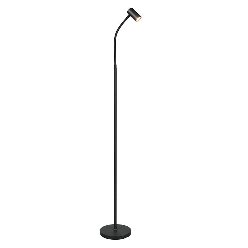 Black floor lamp modern, Suradj, with switch Black floor lamp modern, Suradj, with switch
