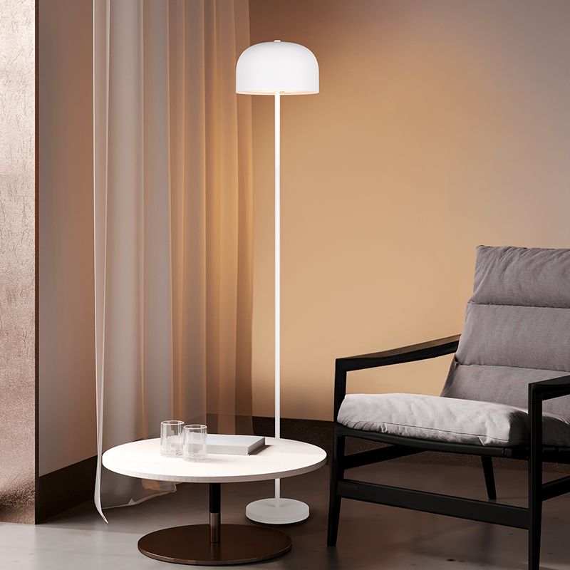 White rechargeable floor lamp modern, Dustin, 2,5W, 3000K LED, 3-step dimmable