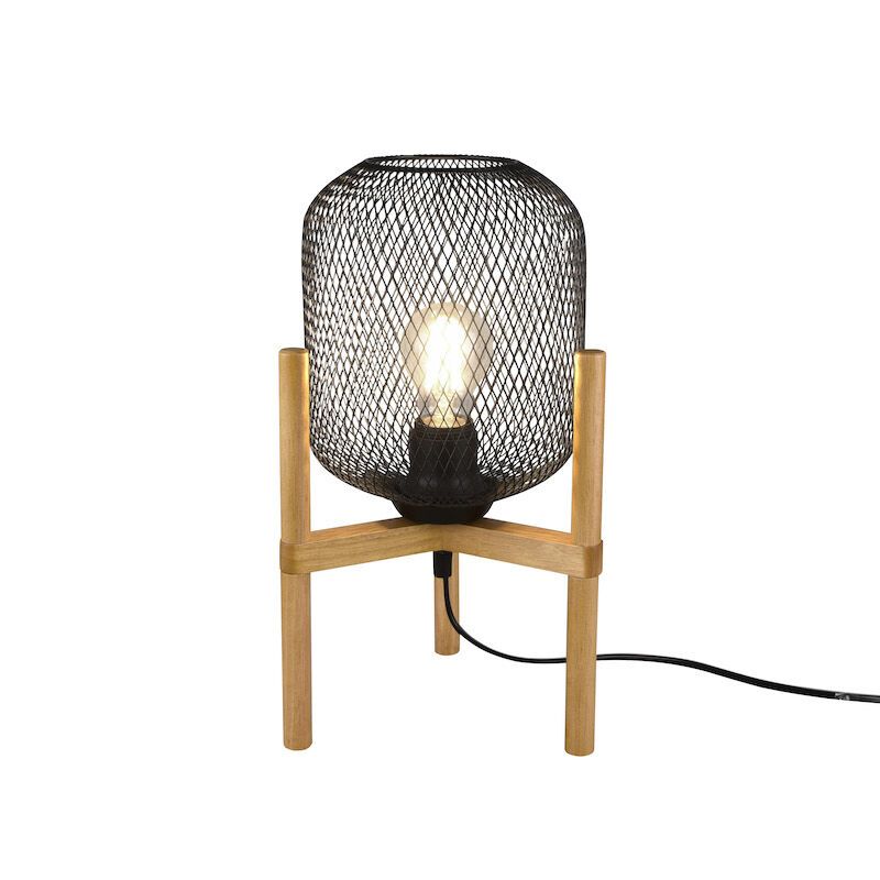 Black table lamp vintage, Cristel, with switch Black table lamp vintage, Cristel, with switch