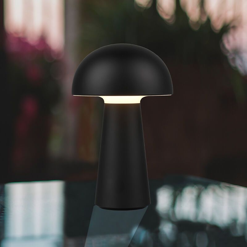 Black out door table lamp modern, Rachelle, 2W, 3000K LED, IP44, with switch