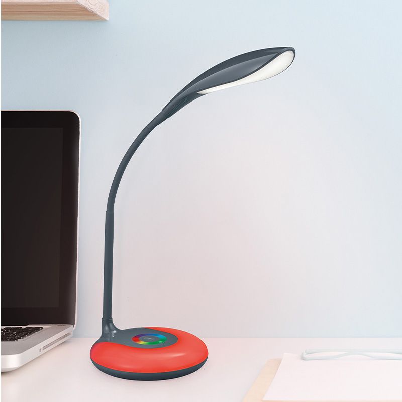 Anthracite desk lamp modern, Zetan, 3W, RGBW LED, with touch dimmer