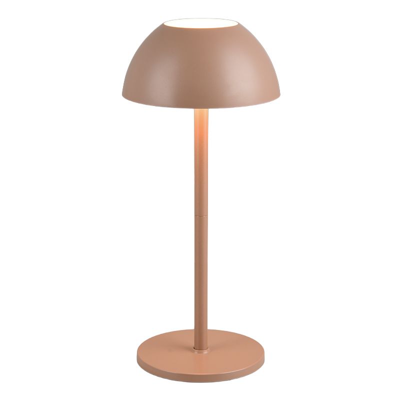 Brown rechargeable outdoor table lamp modern, Rakesh, 1,7W, 3000K LED, IP54, 3-step dimmable