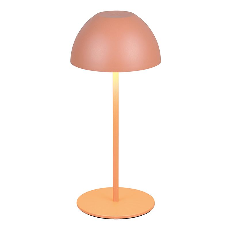 Orange rechargeable table lamp plastic, Mikhail, 2W, 3000K LED, IP44, with touch dimmer Orange rechargeable table lamp plastic, Mikhail, 2W, 3000K LED, IP44, with touch dimmer