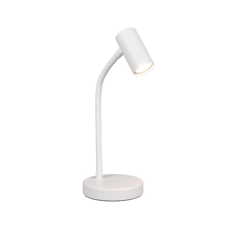 White table lamp modern, Suradj, with switch