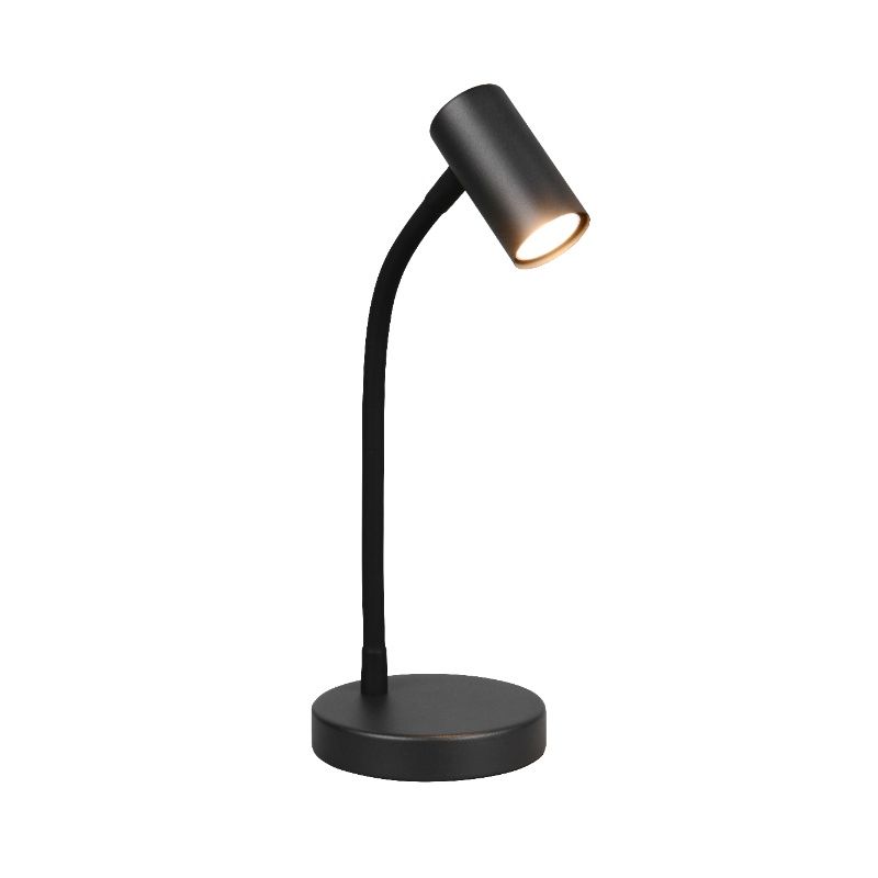 Black table lamp modern, Suradj, with switch