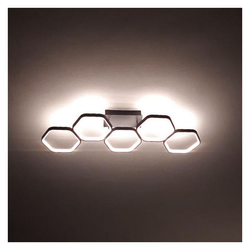 Anthracite flush ceiling light modern, Shaka, 24W, 3000K LED