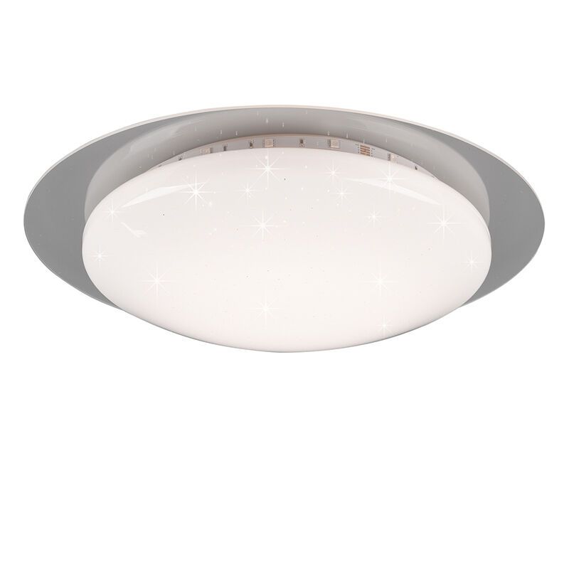 White flush ceiling light modern, Suzy, 13W, RGBW LED, with remote control White flush ceiling light modern, Suzy, 13W, RGBW LED, with remote control