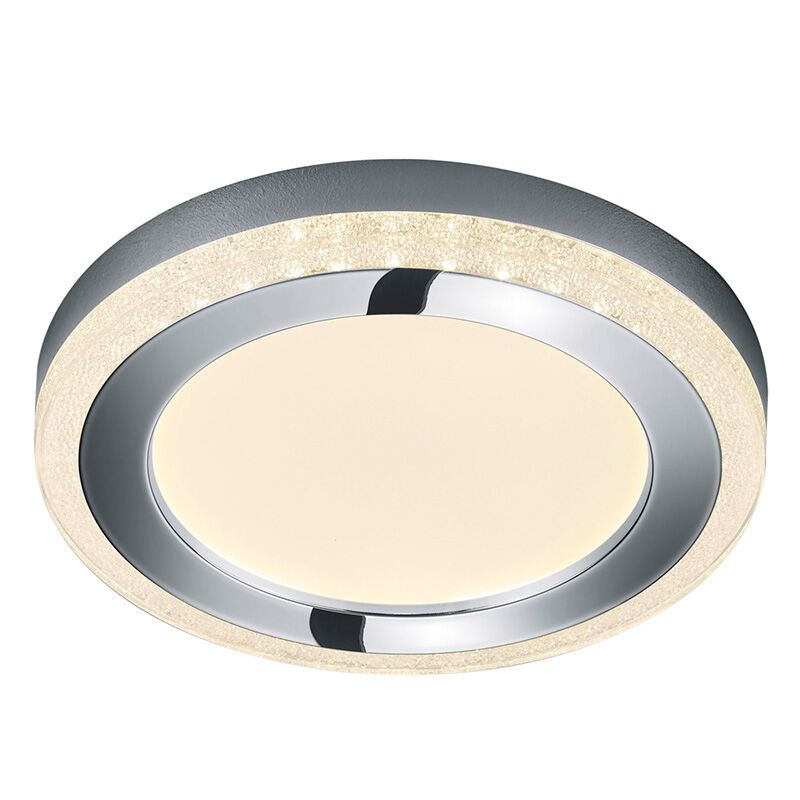 White flush ceiling light modern, Oba, 16W, RGBW LED, with remote control White flush ceiling light modern, Oba, 16W, RGBW LED, with remote control
