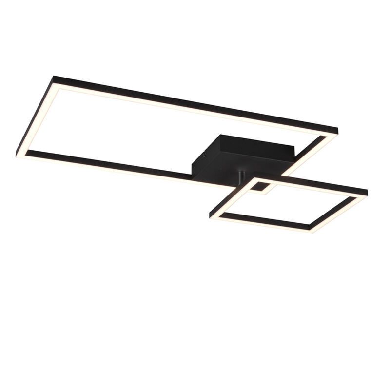 Black flush ceiling light modern, Binc, 25W, 4000K LED, 3-step dimmable Black flush ceiling light modern, Binc, 25W, 4000K LED, 3-step dimmable