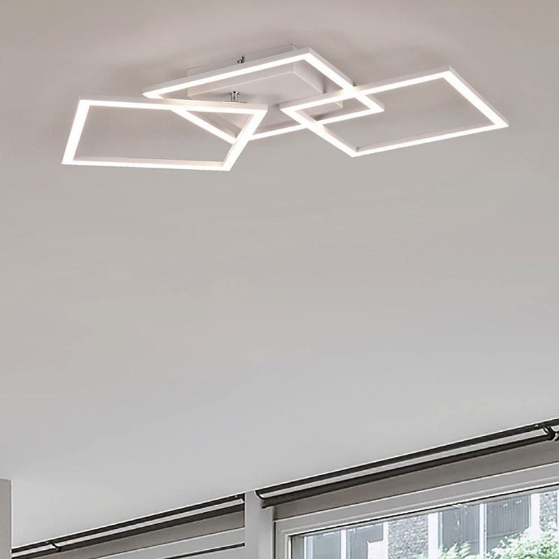 White flush ceiling light modern, Margaux, 31W, 4000K LED