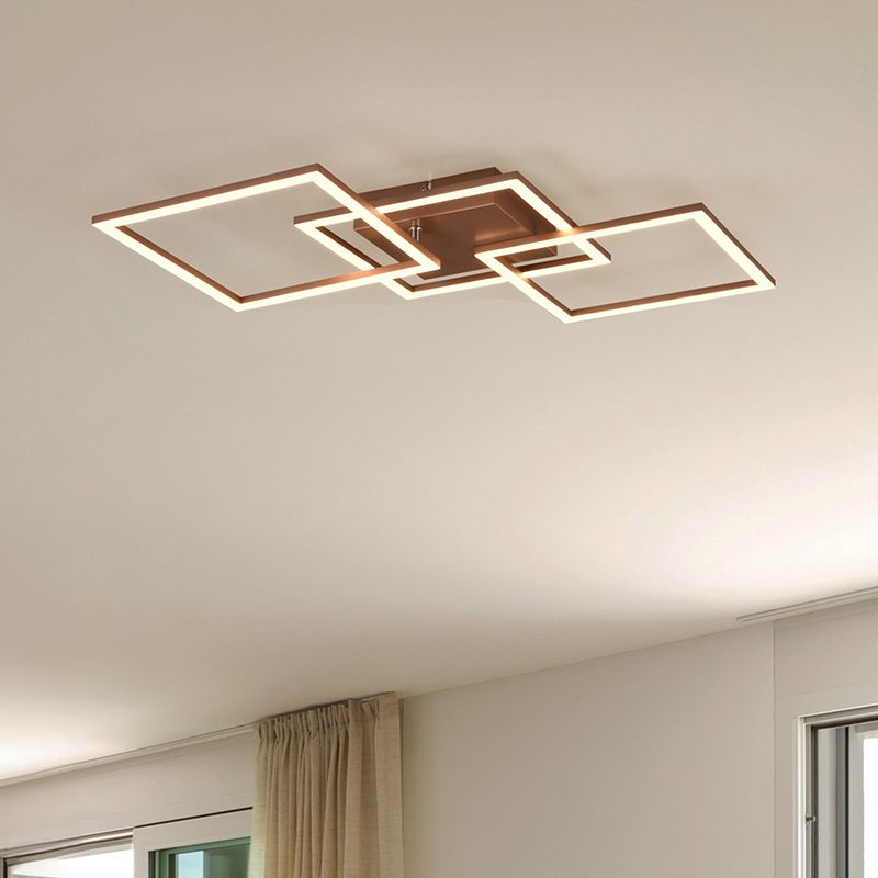 Brown flush ceiling light modern, Margaux, 31W, 3000K LED Brown flush ceiling light modern, Margaux, 31W, 3000K LED