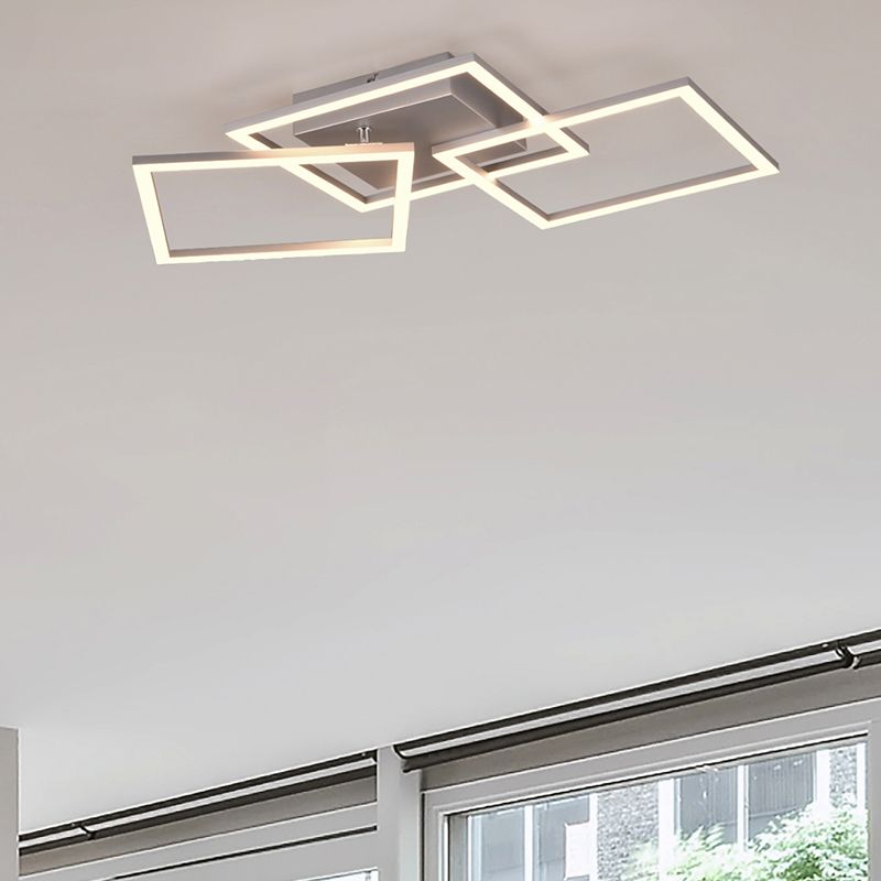 Chrome flush ceiling light modern, Margaux, 31W, 3000K LED Chrome flush ceiling light modern, Margaux, 31W, 3000K LED