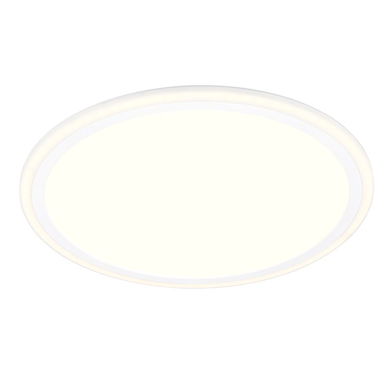 White flush ceiling light modern, Omaima, 17W, 3000K LED