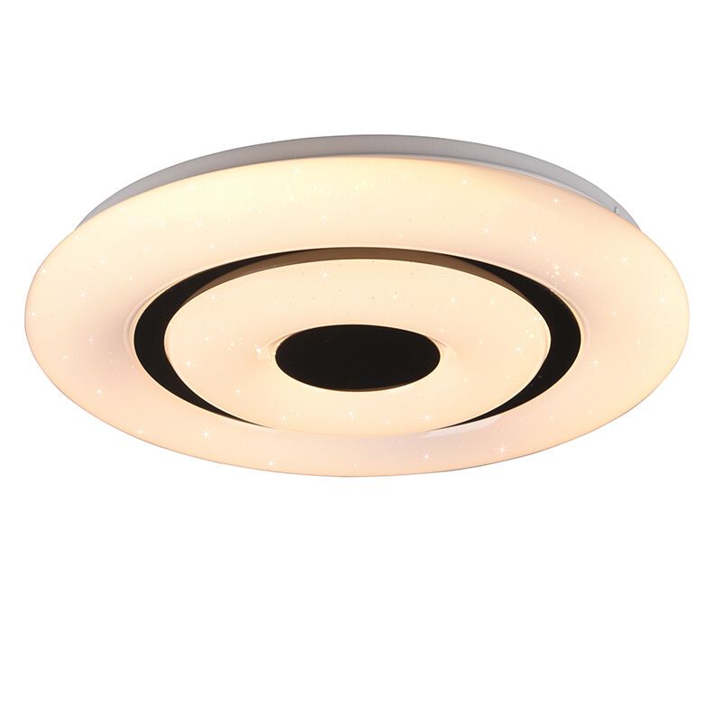 White smart ceiling light modern, Rinske, 16W, warm to cold white adjustable LED, with remote control