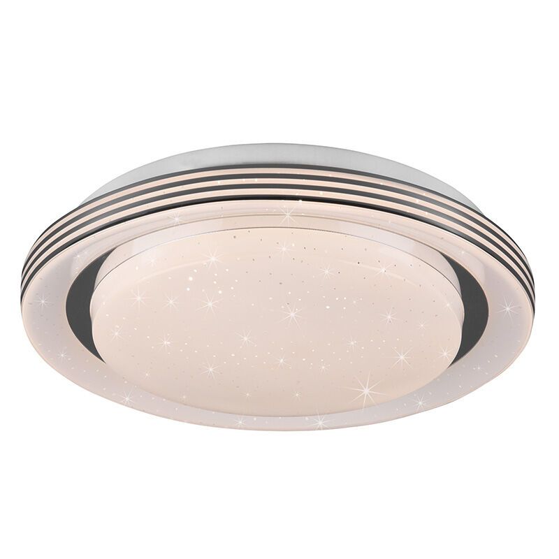 White flush ceiling light modern, Alpha, 10,5W, warm to cold white adjustable LED, with remote control