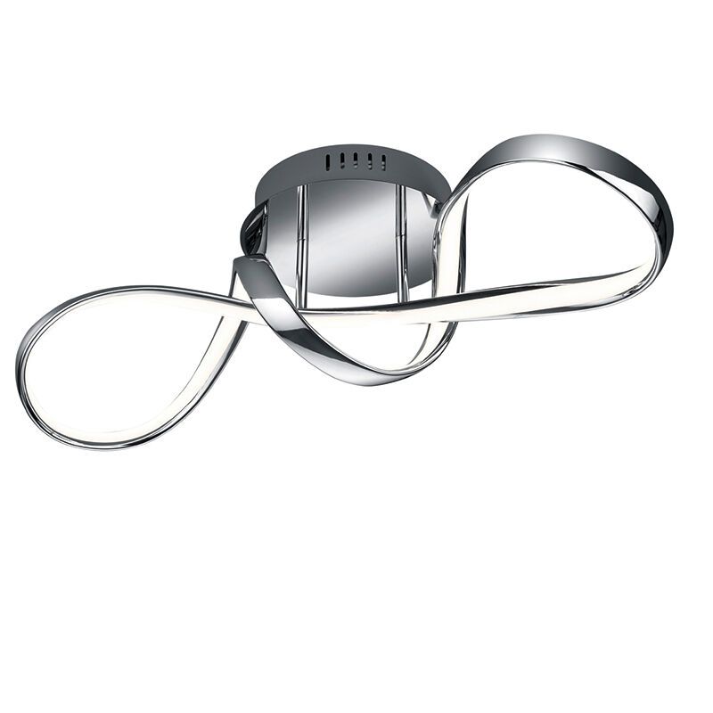 Chrome ceiling light design, Renso, 28W, 4000K LED, 3-step dimmable Chrome ceiling light design, Renso, 28W, 4000K LED, 3-step dimmable