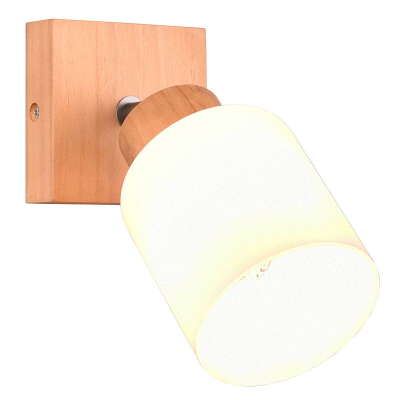 Wood wall spotlight brown, Myron