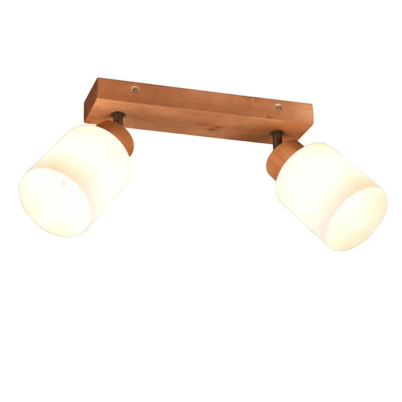 Wood ceiling spotlight brown, Myron