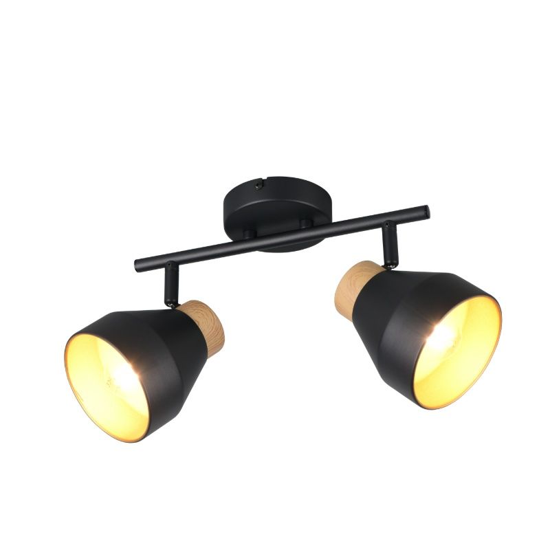 Black ceiling spotlight modern, Riette