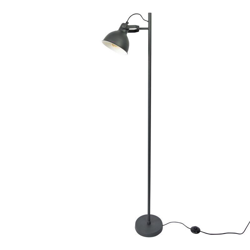 Industrial floor lamp black, Belga, with switch Industrial floor lamp black, Belga, with switch