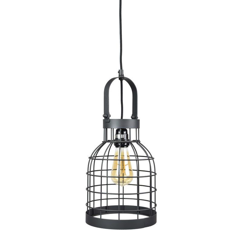 Industrial dining table hanging lamp black, Faber