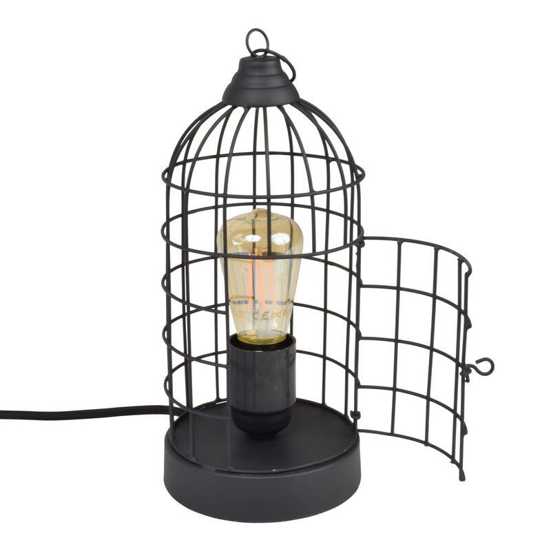 Industrial table lamp black, Minca, with switch Industrial table lamp black, Minca, with switch