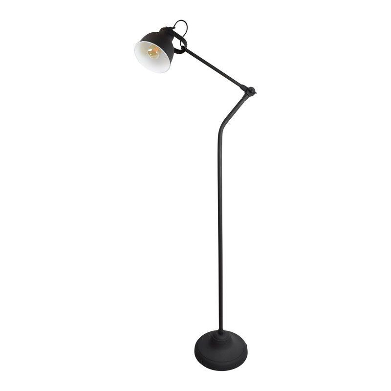 Industrial floor lamp black, Redon, with switch