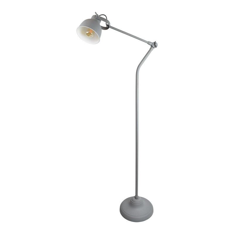 Industrial floor lamp grey, Redon, with switch