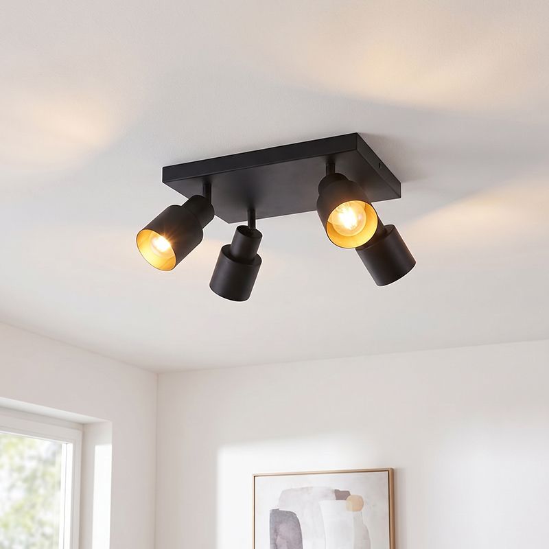 Aluminium ceiling spotlight black, Eleno Aluminium ceiling spotlight black, Eleno