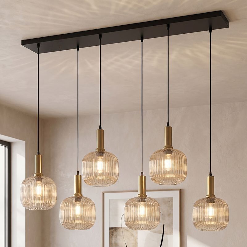 Design pendant light amber, Charlois