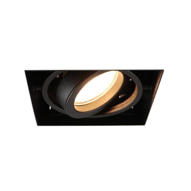 Modern trimless recessed downlight black, Joost