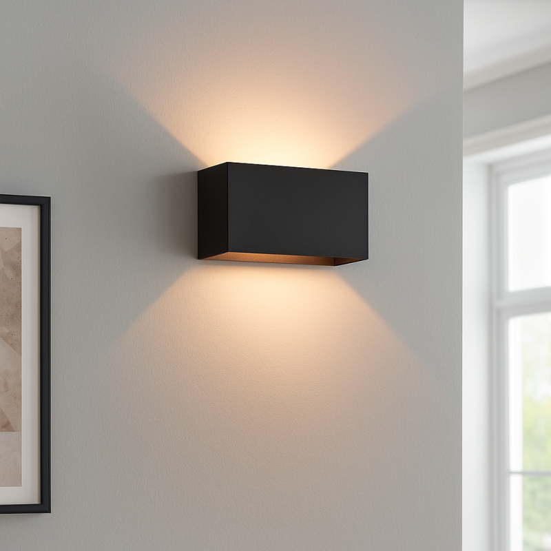 Modern up down wall light black, Rodigo