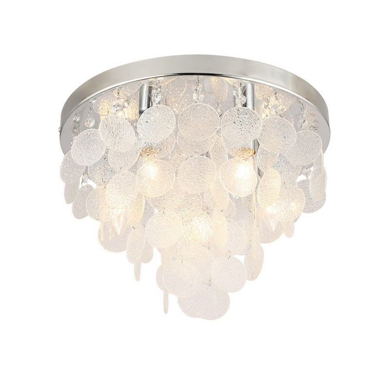 Design flush ceiling light chrome, Mirac
