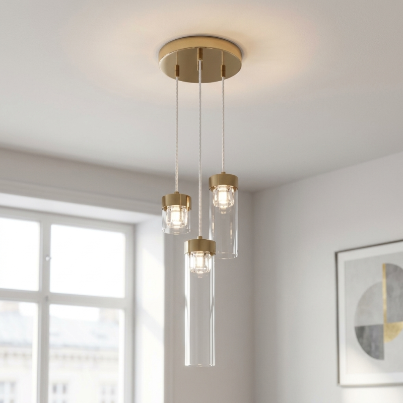 Design pendant light gold, Maxwell