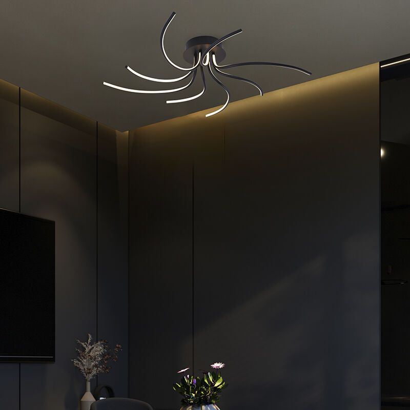 Modern ceiling light gold, Laurina, 36W, warm to cold white adjustable LED Modern ceiling light gold, Laurina, 36W, warm to cold white adjustable LED