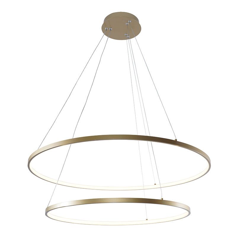 Design pendant light gold, Kubra, 60W, warm to cold white adjustable LED