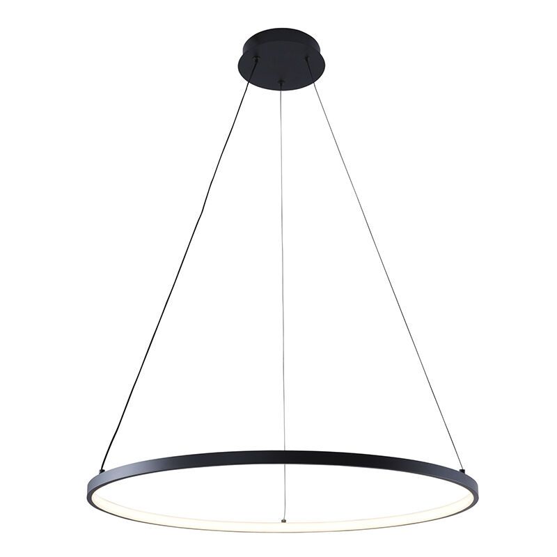 Design pendant light black, Kubra, 28W, warm to cold white adjustable LED