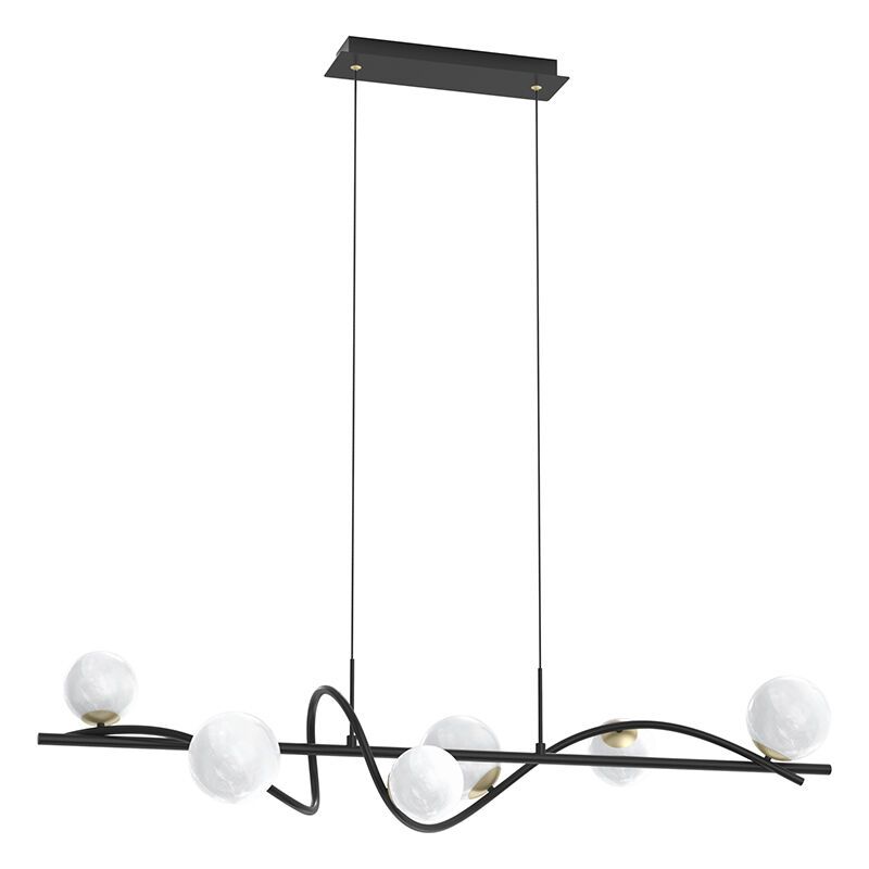 Modern pendant light white, Moritz